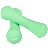 Kézisúlyzó 2x2 kg zöld, neoprén Springos