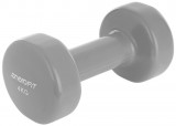 Kézisúlyzó, vinyl borítású 4 kg – szürke, ENERO-Fit Premium 1 db