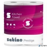 . Kéztörlő, 2 rétegű, 2 tekercses, 64 lapos, "Satino Prestige", fehér