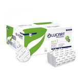 Kéztörlõ 2 rétegû V hajtogatású 190 lap/cs 20 cs/karton EcoLucart _863046 fehér
