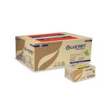 Kéztörlõ 2 rétegû Z hajtogatású 220 lap/csomag 18 cs/karton EcoNatural Lucart_864036 havanna barna