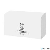 Kéztörlő, bambusz, Z hajtogatott, 2 rétegű, 200 lap, 21,8x22,4 cm, CHEEKY PANDA, fehér
