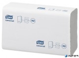 Kéztörlő, Interfold hajtás, 2 rétegű, 237 lap, H2 rendszer, Universal, TORK 'Xpress Multifold', fehér