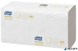 Kéztörlő, Interfold hajtás, H2 rendszer, 2 rétegű, 100 lap, Premium, TORK "Xpress Extra Soft Multifold", fehér