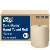Kéztörlő, tekercses, 2 rétegű, H1 rendszer, Advanced, TORK "Matic", natúr [6 tek]