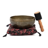 Kézzel készült tibeti hangtál, Élet Virága gravírozással, 23 cm - Bodhi