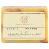 Khadi Natural Ayurvédikus Rózsa & Méz Szappan Rózsaszirmokkal 100 g