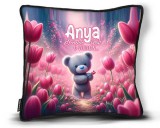 Kicsi díszpárna, Anyák napja, Anya szeretete, tulipánok