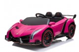 KicsiKocsiBolt 12V Elektromos Lamborghini Veneno pink 8546