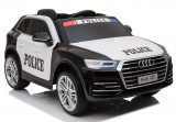 KicsiKocsiBolt Audi Q5 Rendőrautó 12V Elektromos kisautó 2.4GHz szülői távirányítóval, nyitható ajtóval, EVA kerekekkel 4794 Összeszerelve, szentendrei bemutatótermünkben átvehető