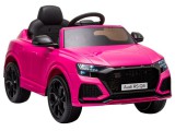KicsiKocsiBolt Audi RS Q8 12V Elektromos kisautó pink 2.4GHz szülői távirányítóval,EVA kerekekkel 7899