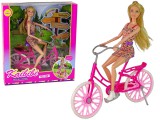 KicsiKocsiBolt Baba egy kerékpáron rózsaszín 15172