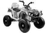 KicsiKocsiBolt BD 12V Elektromos Quad 2 db 45W motorral fehér Fújható kerekekkel , 2,4 GHz Szülői távirányítóval 4118