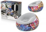 KicsiKocsiBolt Bestway 75075 felfújható fotel 112 x 112 x 66 cm 10703