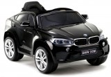 KicsiKocsiBolt BMW X6M  fekete 12V Egyszemélyes Elektromos kisautó 2,4 GHz távirányító, Nyitható ajtók, Bőr hatású ülés, EVA kerekek, 2075