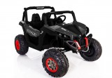 KicsiKocsiBolt Buggy XMX603 2 személyes 12V 4 motoros 4x45W Elektromos kisautó 2.4GHz szülői távirányítóval, nyitható ajtóval, EVA kerekekkel fekete  3035