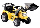 KicsiKocsiBolt CAT hasonmás  traktor 12V elektromos gyermekjármű sárga 2.4GHz szülői távirányítóval 2834