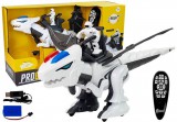 KicsiKocsiBolt Dinosaur Tyrannosaurus Robot interaktív távirányító K18 fehér 8451