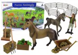 KicsiKocsiBolt Farm figurák készlete Farm Horses Barna összeállításához 12388