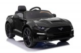KicsiKocsiBolt Ford Mustang Fekete 24V Elektromos kisautó  2 motoros 2x200W 25000 fordulatú motorokkal, drift funkcióval, 2.4GHz szülői távirányítóval, nyitható ajtóval, EVA kerekekkel  8288