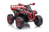 KicsiKocsiBolt GTS1199 piros 12V elektromos Quad 4 motorral szülői távirányítóval 12472