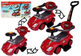 KicsiKocsiBolt Gyermekjármű szülői fogantyúval 3 funkcióval piros 4998