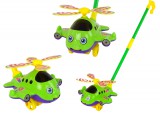 KicsiKocsiBolt Happy Plane Pusher Stick Bell zöld 15372