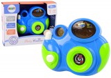 KicsiKocsiBolt Interaktív fényképezőgép a babának Fény- és hangdallamok kék színű 12064