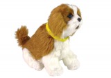 KicsiKocsiBolt Interaktív plüss kutya Puha szőr Cavalier fajta Simogatja a fejét és tanulja meg funkcióit  12702