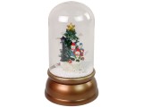 KicsiKocsiBolt Karácsonyi üvegdísz hóemberek karácsonyfa arany dekoráció 12644