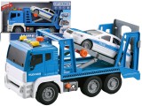 KicsiKocsiBolt Kék Assistance Truck Rendőrautó Hangok Fények 1:16 12114