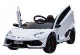 KicsiKocsiBolt Lamborghini Aventador fehér 12V Elektromos kisautó 2.4GHz szülői távirányítóval, nyitható ajtóval, EVA kerekekkel  4123