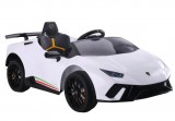 KicsiKocsiBolt Lamborghini Huracan 12V 4 motoros / 4 x 35W / Elektromos kisautó 2.4GHz szülői távirányítóval, nyitható ajtóval ,EVA kerekekkel  fehér 6571