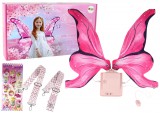 KicsiKocsiBolt LED Dallam rózsaszín tündér pillangó szárnyak készlet 16252