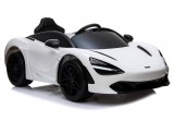 KicsiKocsiBolt McLaren 720S fehér 12V Elektromos kisautó 2.4GHz szülői távirányítóval, nyitható ajtóval, EVA kerekekkel 4337