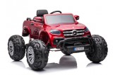 KicsiKocsiBolt Mercedes DK-MT950 4x4 lakk piros 12V Elektromos kisautó LCD kijelzővel ,nyitható ajtókkal,szülői távirányítóval 9775