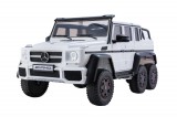 KicsiKocsiBolt Mercedes G63 Elektromos kisautó 6x6 12 v fehér 16884