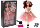 KicsiKocsiBolt Model Doll Sötét haj 28 cm kézitáska tűsarkú cipő  7008