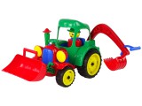 KicsiKocsiBolt Nagy kotró traktor gumikerekes mozgatható kanál figurával 15101