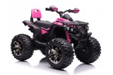 KicsiKocsiBolt QLS-3288 12V Elektromos Quad 4 darab 45W motorral ,2,4 GHz Szülői távirányítóval ,EVA kerekekkel pink 9052