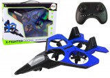 KicsiKocsiBolt RC Drone Plane Blue Fighter távirányítós pilóta 16082