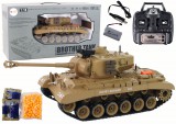 KicsiKocsiBolt RC Tank 1:18 Cannon Smoke Shield Világosbarna 16275