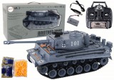 KicsiKocsiBolt RC tank távvezérelt katonai jármű 1:18 Tiger 101 Pilot 16272