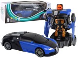 KicsiKocsiBolt Robotautó 2 az 1-ben Bugatti kék fényeffektusok 16262