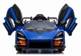 KicsiKocsiBolt Senna McLaren kék 12V Elektromos kisautó 2.4GHz szülői távirányítóval, nyitható ajtóval, EVA kerekekkel  5350