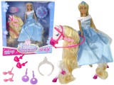 KicsiKocsiBolt Szett Doll Horse Kiegészítők Korona kék ruha 14799