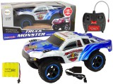 KicsiKocsiBolt Távirányító Car RC Truck Monster 1:12 fehér 15390