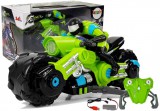 KicsiKocsiBolt Távirányítós drift motorkerékpár zöld 1:10 2.4 G 8407