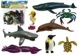 KicsiKocsiBolt Tengeri állatok oktatási készlet figurák delfin pingvin cápa 5859