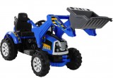 KicsiKocsiBolt Traktor kék 12V Elektromos gyermekjármű 3406